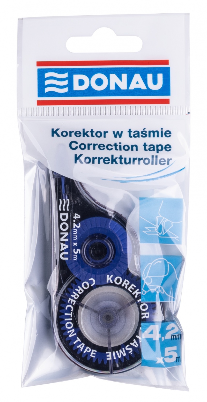 369888-13909-korektor_w_tasmie_donau_myszka_4_2mmx5m-800w Korektor w taśmie DONAU, myszka, 4,2mmx5m (opakowanie 24 szt.) - obrazek 1