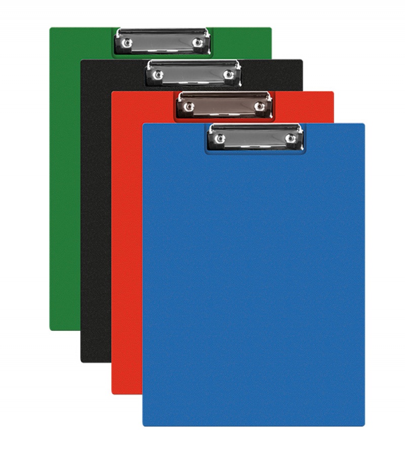 372494-19661-clipboard_q_connect_teczka_pvc_a4_mix_kolorow-800w Clipboard Q-CONNECT teczka, PVC, A4 mix kolorów - obrazek 1
