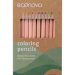 Kredki ołówkowe ECONOVO, FSC, 3mm, 12 szt., mix kolorów