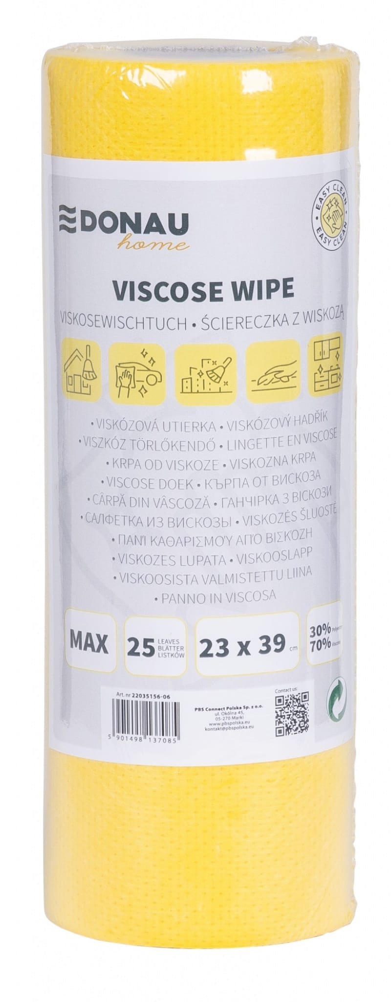 375358-391248-scierka_donau_home_z_wiskoza_70_rolka_max_23-800w Ścierka DONAU HOME, z wiskozą 70%, rolka, max, 23x39cm, 25 listków, żółta - obrazek 1