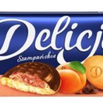Ciastka DELICJE SZAMPAŃSKIE, 147g, morelowe, krótki termin ważności (opakowanie 24 szt.)