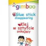 Klej w sztyfcie GIMBOO, PVP, trójkątny, znikający, 15g, 1 szt., pakowany w displayu, fioletowy (opakowanie 12 szt.)