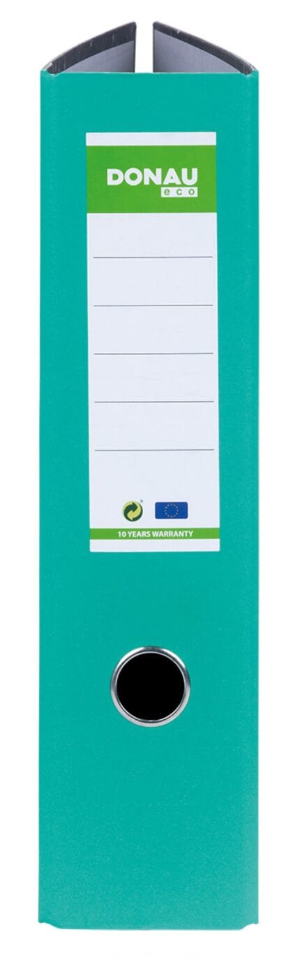 Segregator DONAU ECO, A4/80mm, grzbiet zielony
