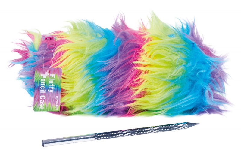 378041-69597-piornik_saszetka_memoris_fluffy_wlochata_na_s-800w Piórnik-saszetka MEMORIS Fluffy, włochata, na suwak, tęczowa - obrazek 1