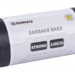 Worki na śmieci DONAU HOME, mocne (LDPE), 120l, 25 szt., czarne