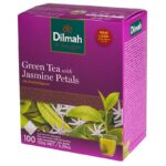 Herbata DILMAH, zielona, jaśminowa, 100 torebek