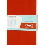Zestaw 2 zeszytów MOLESKINE Volant, L, 13x21cm, w linie, 96 stron, coral orange/aquamarine