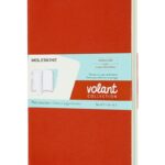 Zestaw 2 zeszytów MOLESKINE Volant, L, 13x21cm, gładki, 96 stron, coral orange/aquamarine