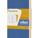 Zestaw 2 zeszytów MOLESKINE Volant, XS, 6,5x10,5cm, w linie, 56 stron, blue/amber yellow