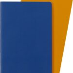 Zestaw 2 zeszytów MOLESKINE Volant, L, 13x21cm, w linie, 96 stron, blue/amber yellow