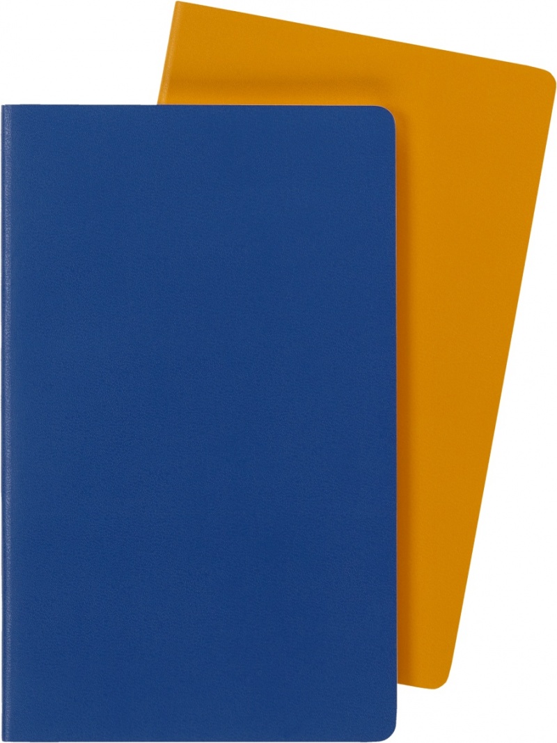 380386-396346-zestaw_2_zeszytow_moleskine_volant_l_13x21cm-800w Zestaw 2 zeszytów MOLESKINE Volant, L, 13x21cm, w linie, 96 stron, blue/amber yellow - obrazek 1