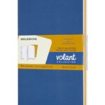 Zestaw 2 zeszytów MOLESKINE Volant, L, 13x21cm, gładki, 96 stron, blue/amber yellow