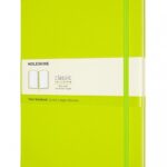 Notes MOLESKINE Classic, XL, 19x25cm, gładki, twarda oprawa, 192 strony, lemon green