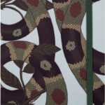 Notes MOLESKINE Snake Leaves 2025, L, 13x21cm, w linie