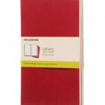 Zestaw 3 zeszytów MOLESKINE Cahier Journals, L, 13x21cm, gładki, 80 stron, cranberry red