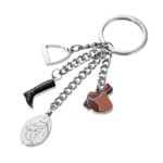 Brelok TROIKA Pferdegluck, 4 charmsy, emaliowany metal