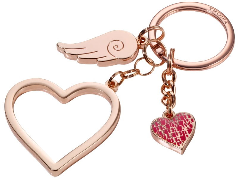 381621-397477-brelok_troika_love_is_in_the_air_emaliowany_-800w Brelok TROIKA Love Is In The Air, emaliowany metal, różowe złoto - obrazek 1
