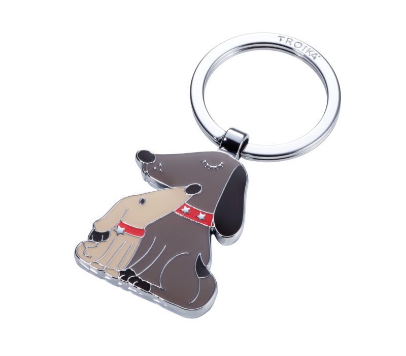 381642-397484-brelok_troika_dog_doggy_emaliowany_metal-800w Brelok TROIKA Dog & Doggy, emaliowany metal - obrazek 1