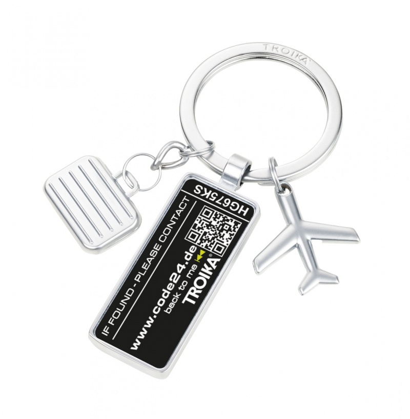 381713-397502-brelok_troika_lost_found_chromowany_metal-800w Brelok TROIKA Lost & Found, chromowany metal - obrazek 1