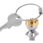 Brelok TROIKA Little King, chromowany metal