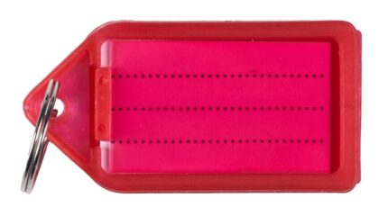 Zawieszki na klucze Q-CONNECT, 55x30mm, 40 szt., czerwone