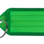 Zawieszki na klucze Q-CONNECT, 55x30mm, 40 szt., zielone