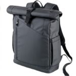 Plecak rolowany TROIKA Black Roll Top, czarny