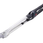 Szczypce do grilla TROIKA BBQ + LIGHT, z latarką LED, czarne