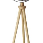 Globus TROIKA Sputnik, na stojaku, śr. 43cm, wys. 1,40m, brązowo-srebrny