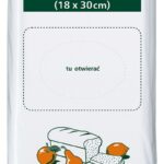 Torebki spożywcze SARANTIS, HDPE, 10x4x30cm, 1000 szt., transparentne