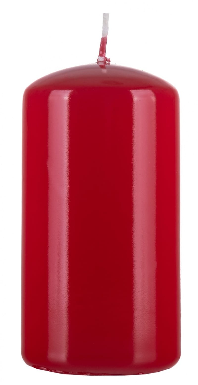 384852-400412-swieca_slupek_donau_home_standard_gloss_60x1-800w Świeca słupek DONAU HOME Standard Gloss, 60x115mm, czerwony - obrazek 1