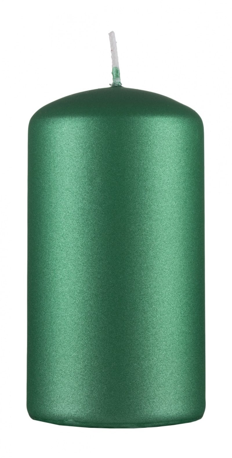 384878-400428-swieca_slupek_donau_home_standard_lakier_60x-800w Świeca słupek DONAU HOME Standard Lakier, 60x115mm, zielony metaliczny mat - obrazek 1