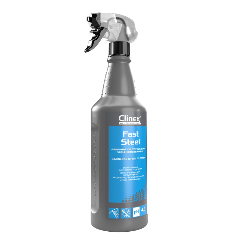 385306-400776-preparat_clinex_fast_steel_do_czyszczenia_st-800w Preparat CLINEX Fast Steel, do czyszczenia stali nierdzewnej, 1l - obrazek 1