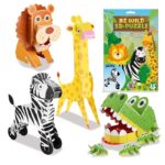 3D puzzle TRENDHAUS Animals, safari, mix kolorów (opakowanie 12 szt.)