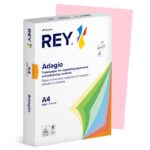 Papier ksero REY ADAGIO, A4, 160gsm, 89 różowy pastel *RYADA160X475 R100, 250 ark. (pakiet 5 opakowań)