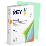 Papier ksero REY ADAGIO, A4, 160gsm, 09 zielony pastel *RYADA160X478 R100, 250 ark. (pakiet 5 opakowań)