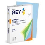 Papier ksero REY ADAGIO, A4, 160gsm, 01 niebieski pastel *RYADA160X469 R100, 250 ark. (pakiet 5 opakowań)