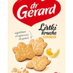 Ciastka DR GERARD Listki Kruche, maślane z polewą kakaową, 165g (opakowanie 11 szt.)