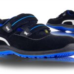 Sandały ochronne VM FOOTWEAR Parma 2195-S1P ESD, rozm. 44, czarno-niebieskie