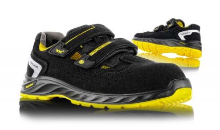 Sandały ochronne VM FOOTWEAR Edmonton 2275-S1PL ESD, rozm. 43, czarno-żółte