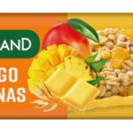 Baton zbożowy BAKALLAND, mango i ananas, 40g (opakowanie 25 szt.)