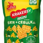Krakersy mini LAJKONIK, ser i cebula, 100g (opakowanie 14 szt.)