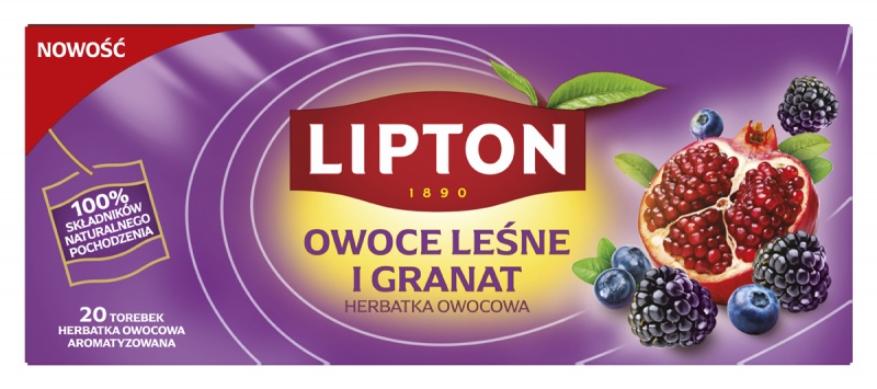 388695-402913-herbata_lipton_owocowa_owoce_lesne_i_granat_-800w Herbata LIPTON owocowa, owoce leśne i granat, 20 torebek - obrazek 1