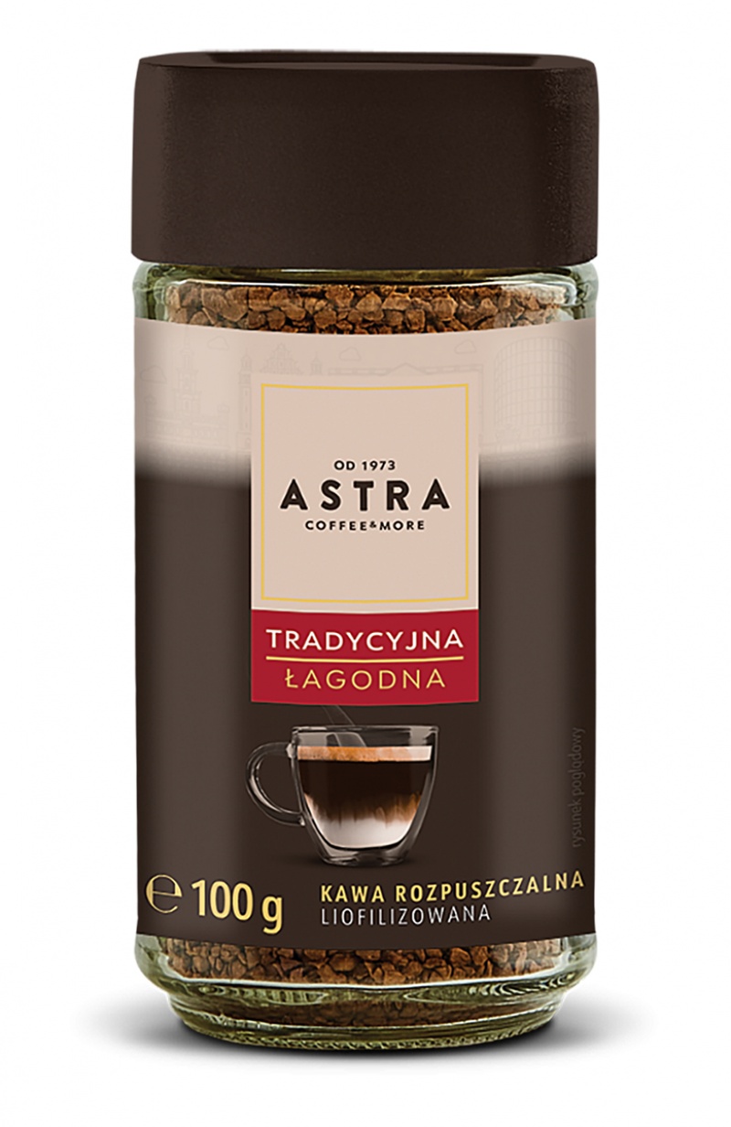 388925-403158-kawa_astra_tradycyjna_lagodna_rozpuszczalna_-800w Kawa ASTRA Tradycyjna Łagodna, rozpuszczalna, 100g - obrazek 1