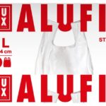Worki na śmieci ALUFIX, z uszami, HDPE, 10l, 40 szt., białe