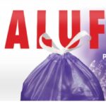 Worki na śmieci ALUFIX, lawendowe, HDPE, 35l, 15 szt., fioletowe