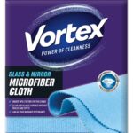 Ściereczka z mikrofibry VORTEX, do szkła i luster, niebieska