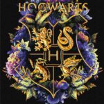 Malowanie po numerach IDEYKA, 30x40cm, metallic, Harry Potter - Herb Hogwartu, 1 szt.