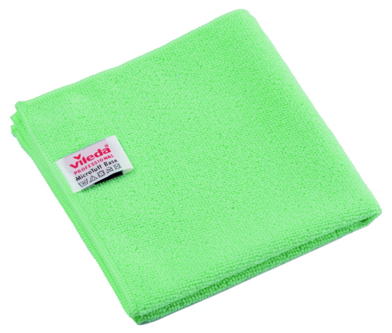 390669-404208-sciereczka_vileda_professional_microtuff_bas-800w Ściereczka VILEDA PROFESSIONAL MicroTuff Base, 36 x 36 cm, zielona (opakowanie 5 szt.) - obrazek 1