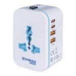 Adapter podróżny DONAU TRAVEL 205, szybkie ładowanie, biały